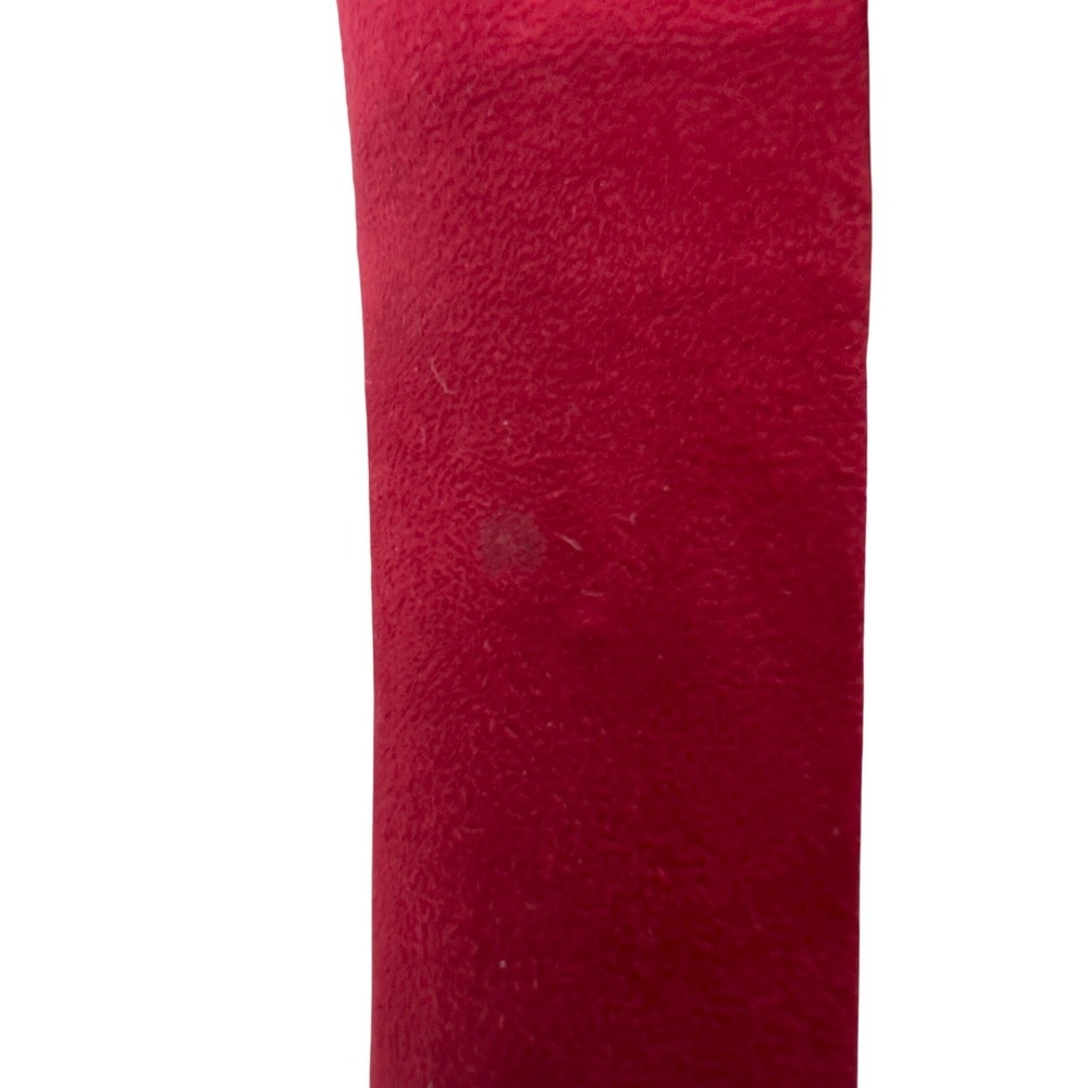 ALDO Women Red Suede Ankle Strap Block Heel Pointed Toe Pumps Size 6 - Picture 15 of 16